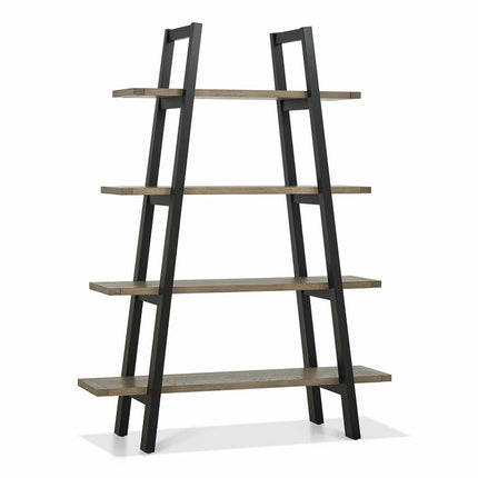 Bentley Designs Camden Weathered Oak & Peppercorn Open Display Unit – view 3