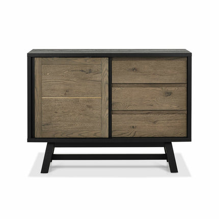 Bentley Designs Camden Weathered Oak & Peppercorn Narrow Sideboard – view 5