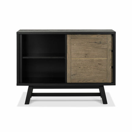 Bentley Designs Camden Weathered Oak & Peppercorn Narrow Sideboard – view 4