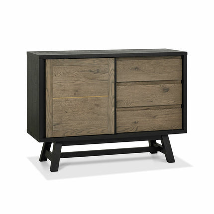 Bentley Designs Camden Weathered Oak & Peppercorn Narrow Sideboard – view 3