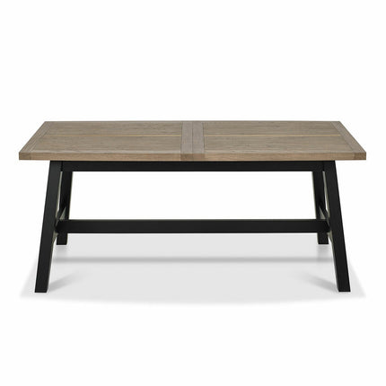 Bentley Designs Camden Weathered Oak & Peppercorn Extending Dining Table, Seats 4-6 – view 7