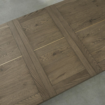 Bentley Designs Camden Weathered Oak & Peppercorn Extending Dining Table, Seats 4-6 – view 5