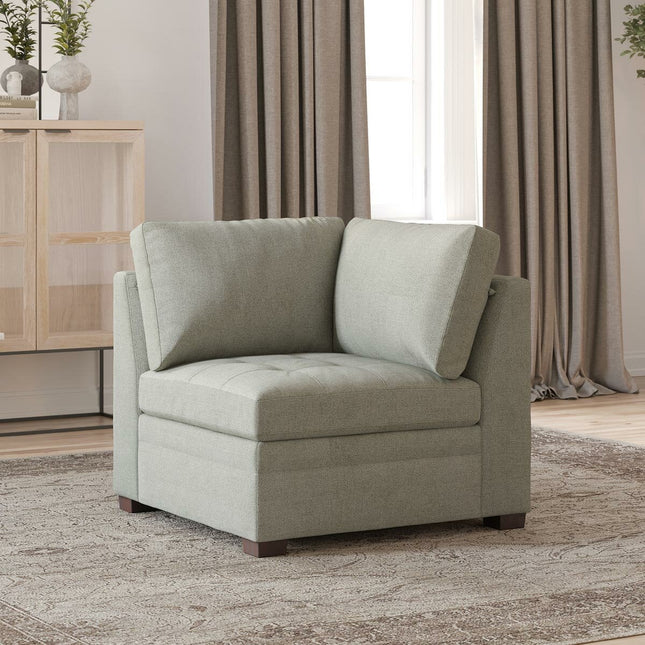 Thomasville Tisdale Beige Fabric Corner Chair
