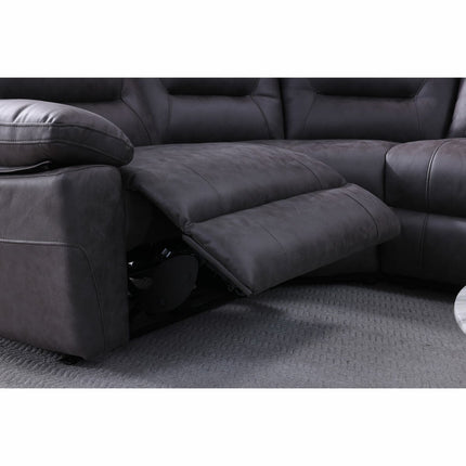 Lucca Grey Fabric Power Reclining Corner Sofa – view 6