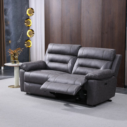 Lucca Grey Fabric Power Reclining Large 2 Seater Sofa – view 3