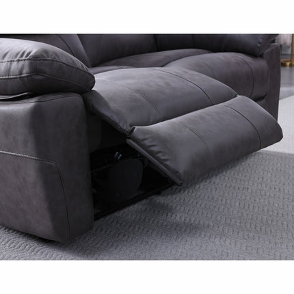 Lucca Grey Fabric Power Reclining Large 2 Seater Sofa – view 5
