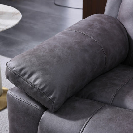 Lucca Grey Fabric Power Reclining Large 2 Seater Sofa – view 7