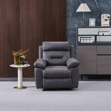 Lucca Grey Fabric Power Recliner Armchair – view 4