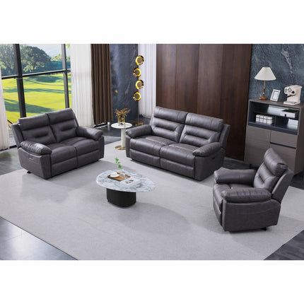 Lucca Grey Fabric Power Recliner Armchair – view 7