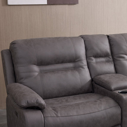 Jackson Grey Fabric Power Reclining Corner Sofa – view 4
