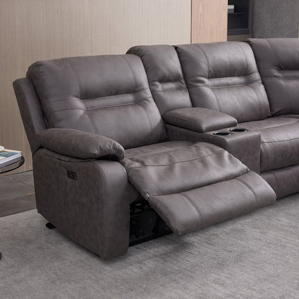 Jackson Grey Fabric Power Reclining Corner Sofa – view 7