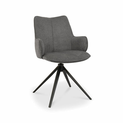 Bentley Designs Rowan Grey Fabric Dining Chair – view 3