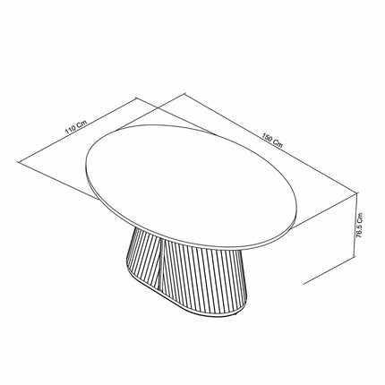 Bentley Designs Vega Scandi Light Oak Dining Table, Seats 4 – view 2
