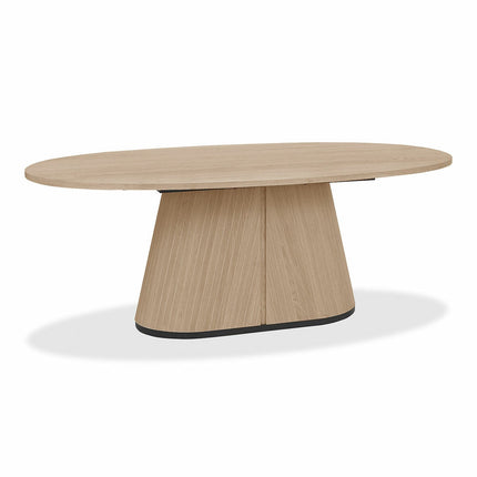 Bentley Designs Vega Scandi Light Oak Dining Table, Seats 6 – view 6