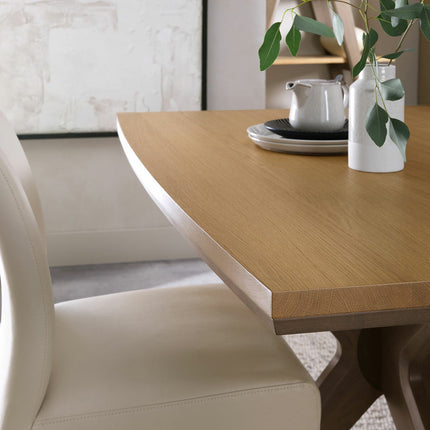 Bentley Designs Kristen Light Oak Dining Table, Seats 6 – view 3