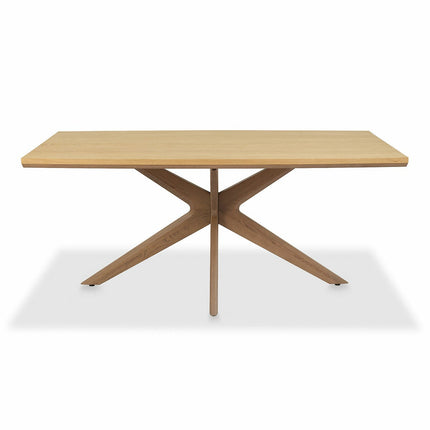 Bentley Designs Kristen Light Oak Dining Table, Seats 6 – view 5