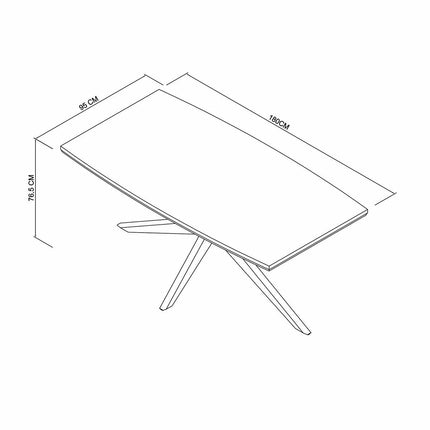 Bentley Designs Kristen Light Oak Dining Table, Seats 6 – view 2