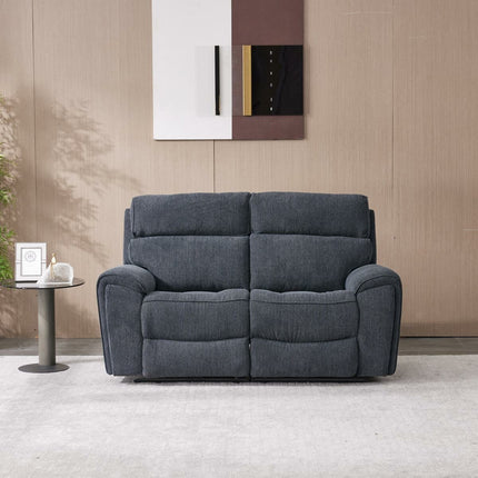 Atlanta Grey Cord Fabric Power Reclining 2 Seater Sofa – view 4