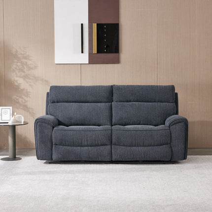 Atlanta Grey Cord Fabric Power Reclining Large 2 Seater Sofa – view 7