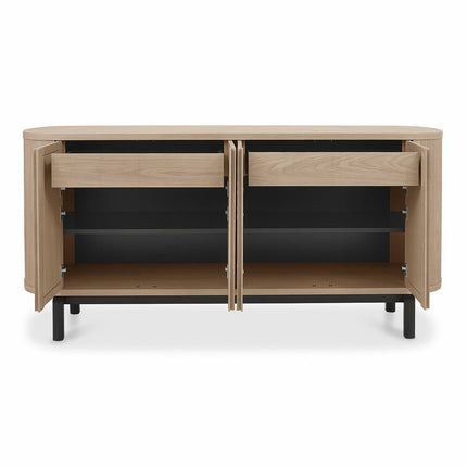 Bentley Designs Vega Scandi Light Oak Large Sideboard – view 4