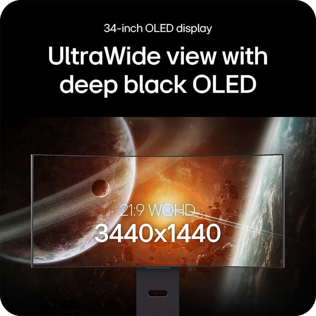 LG UltraGear 34 Inch WQHD 240Hz OLED Gaming Monitor, 34GX900A-B – view 2
