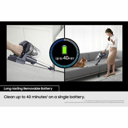Samsung VS15A60AGR5/EU Jet 65 Pet Max Cordles Vacuum Cleaner in Teal/Silver – view 3