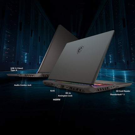 MSI Vector 16 HX AI A2XW, Intel Core Ultra 7, 16GB RAM, 512GB SSD, NVIDIA GeForce RTX 5070 Ti, 16 Inch Gaming Laptop, 9S7-15M352-403 – view 2