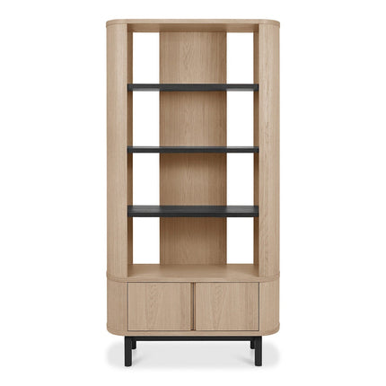 Bentley Designs Vega Scandi Light Oak Open Display Bookcase – view 4