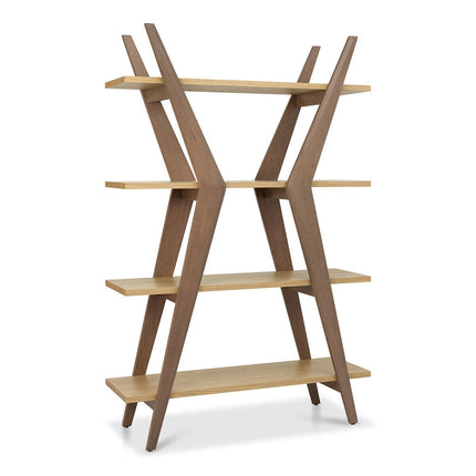 Bentley Designs Kristen Light Oak Open Display Bookcase – view 3