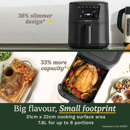 Cuisinart Compact Max Air Fryer 7.6L in Black, AFS80BLU