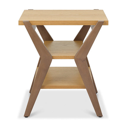 Bentley Designs Kristen Light Oak Lamp Table – view 4