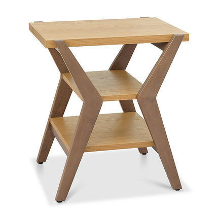 Bentley Designs Kristen Light Oak Lamp Table – view 3