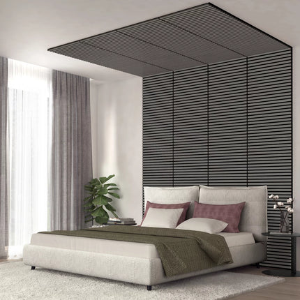 Artika Sonolok Acoustic Wall Panel Set in Dark Grey & Black, 4 Pack