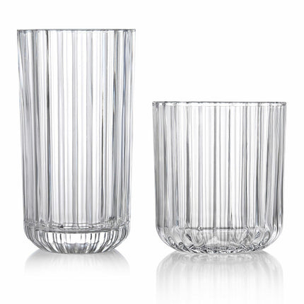 King Crystal Lotus Drinkware Set, 16 Piece – view 3