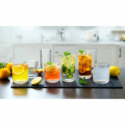 King Crystal Lotus Drinkware Set, 16 Piece – view 2