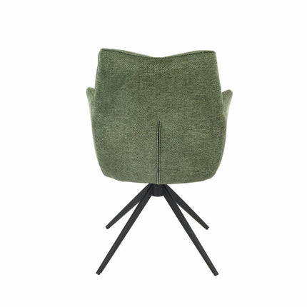 Indus Valley Capri Ceramic Extending Dining Table + 6 Green Chairs, Seats 6-8 – view 6