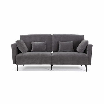 MOONAP Monroe Dark Grey Fabric 3 Seater Sofa – view 4