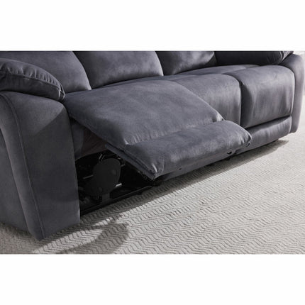 Belagio Blue Fabric Power Recliner 2 Seater Sofa – view 6