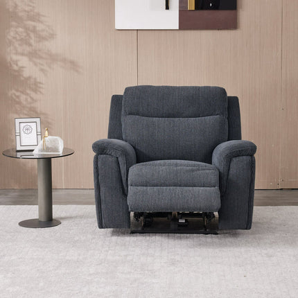 Maverick Grey Fabric Power Recliner Armchair – view 5