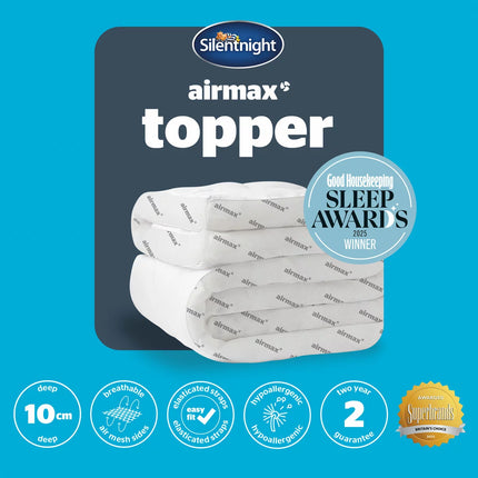 Silentnight Airmax 1000 Mattress Topper, in 4 Sizes