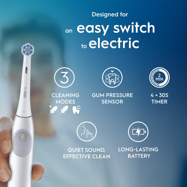 Oral-B iO2 Electric Toothbrush & Travel Case, White – view 2