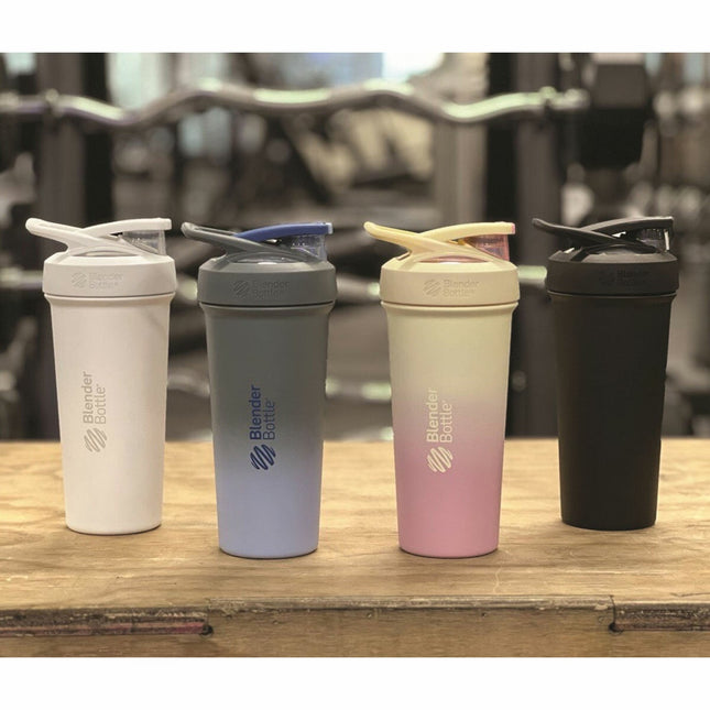 BlenderBottle Strada Stainless Steel Shaker Bottle, 740ml, 2 Pack in 2 Colour Sets