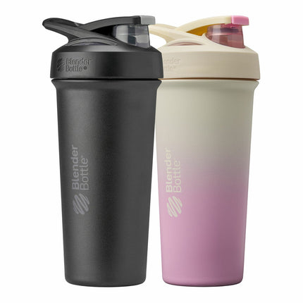 BlenderBottle Strada Stainless Steel Shaker Bottle, 740ml, 2 Pack in 2 Colour Sets – view 3