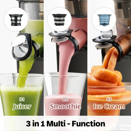 Kuvings AUTO10s Slow Juicer with Citrus Attachment plus Ice Cream & Smoothie Set – view 5