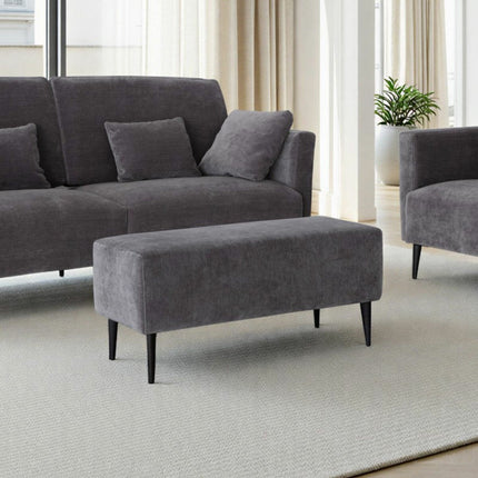 MOONAP Monroe Dark Grey Fabric 3 Seater Sofa – view 6