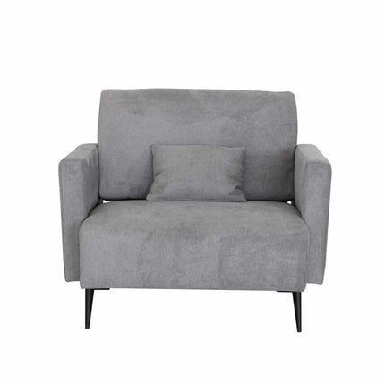 MOONAP Monroe Dark Grey Fabric Loveseat – view 3