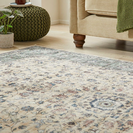 Concept Looms Liberty Cream Green Washable Rug, in 3 Sizes – view 5