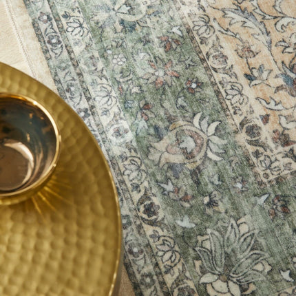 Concept Looms Liberty Cream Green Washable Rug, in 3 Sizes – view 6