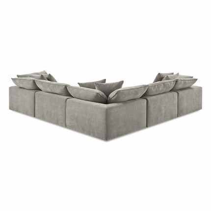 Aiden & Ivy Sereen Beige Fabric 6 Piece Modular Sofa – view 8