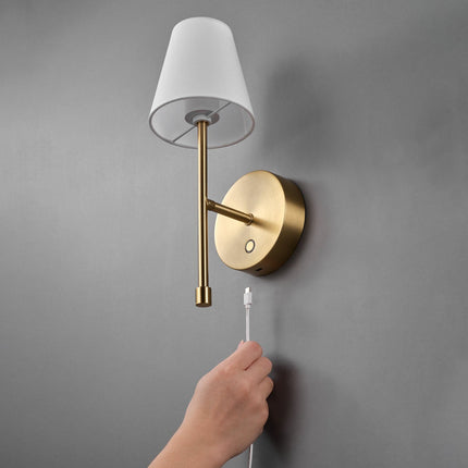 Globe Electric Wireless Rechargeable LED Integrated Wall Sconce, 2 Pack in 2 Colours – view 3